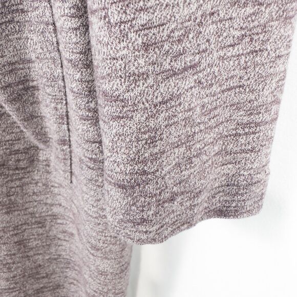 J Jill Pure Jill Marled Cowl Neck Dress Tunic Womens Medium Tall Purple Pockets - Picture 8 of 13